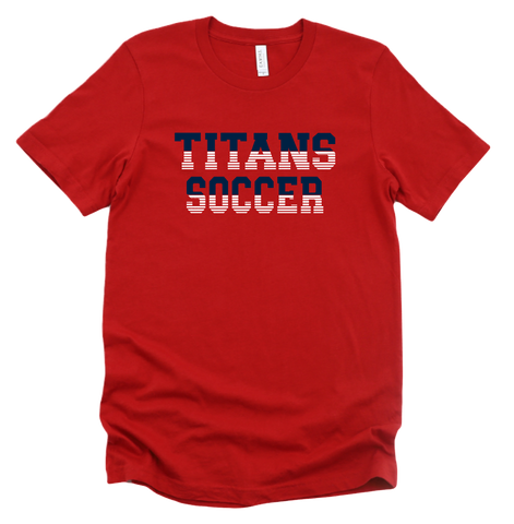 Titans Soccer Color Block Cotton T-Shirt