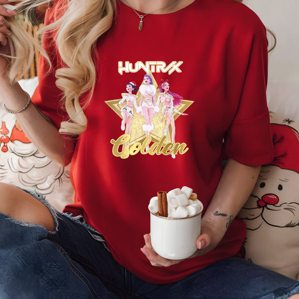 Huntrix Golden Christmas DTF