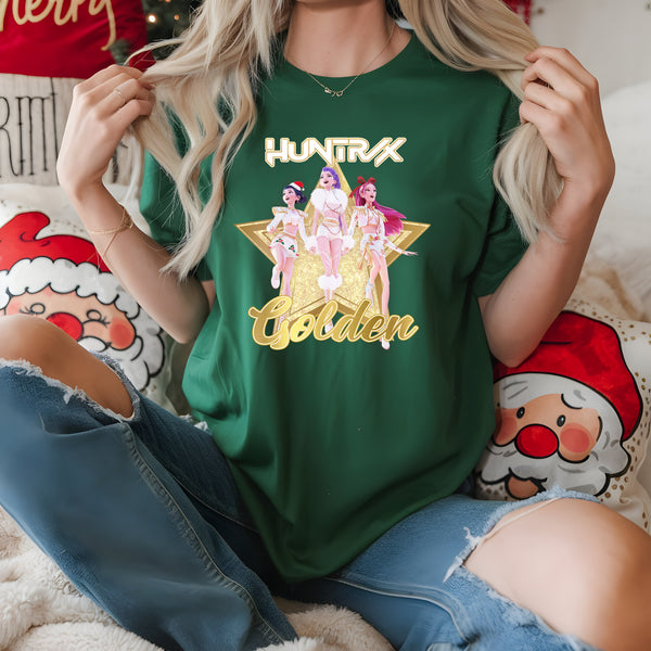 Huntrix Golden Christmas DTF