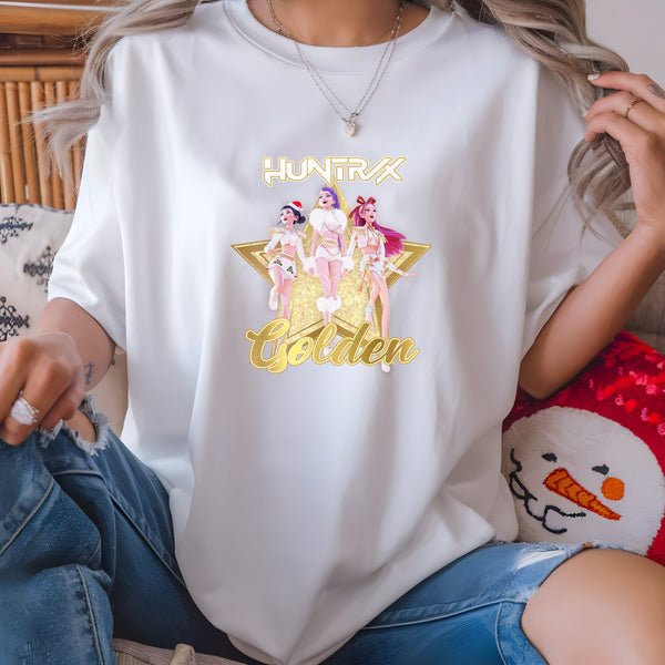 Huntrix Golden Christmas DTF