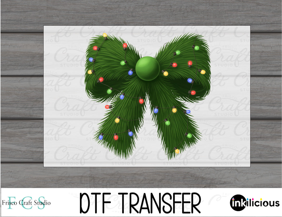 Christmas Coquette Bow DTF