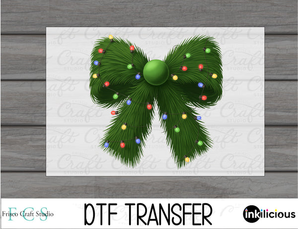 Christmas Coquette Bow DTF