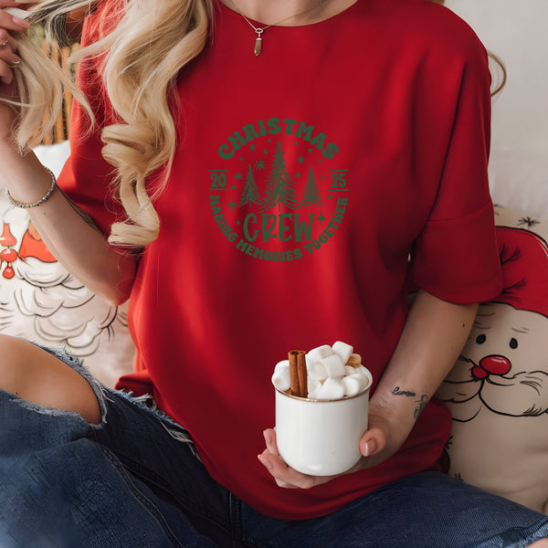 Round Christmas Crew DTF