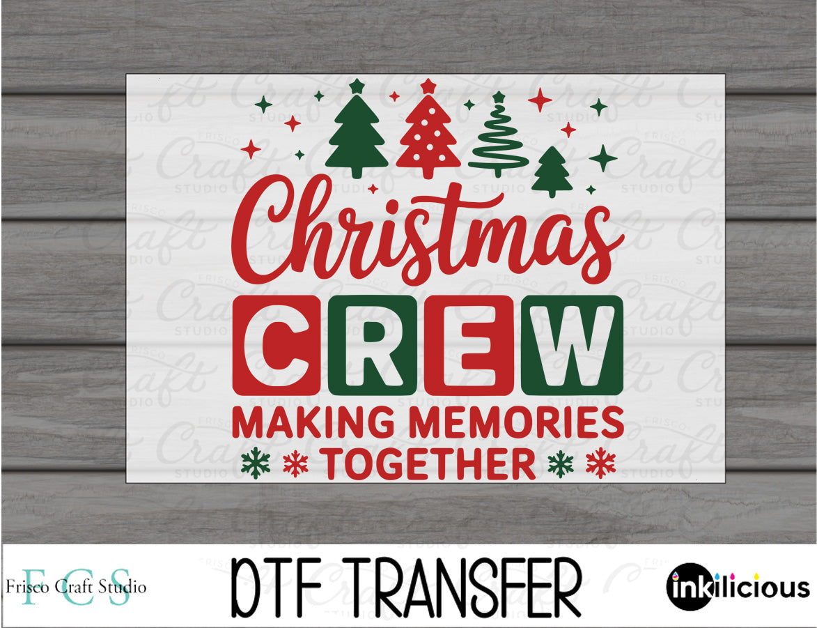 Christmas Crew Trees DTF