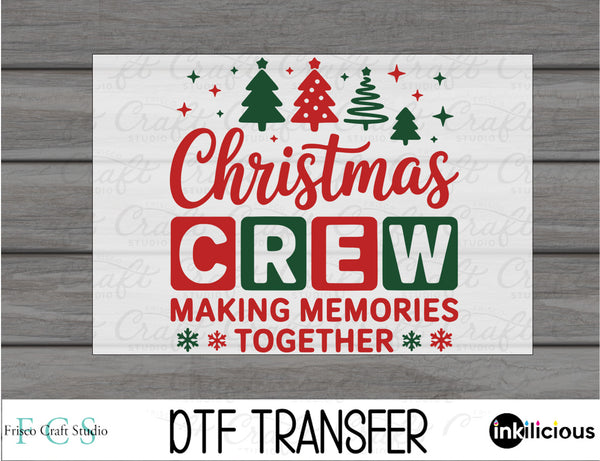 Christmas Crew Trees DTF