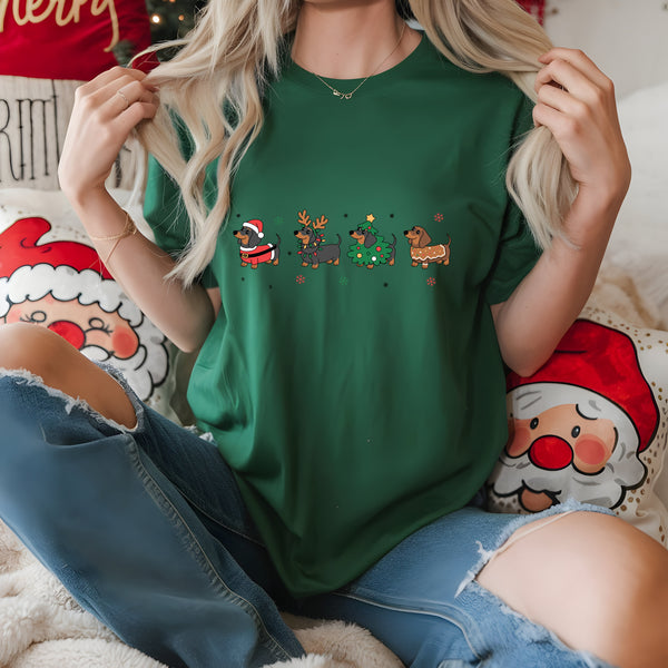 Christmas Dachshund DTF