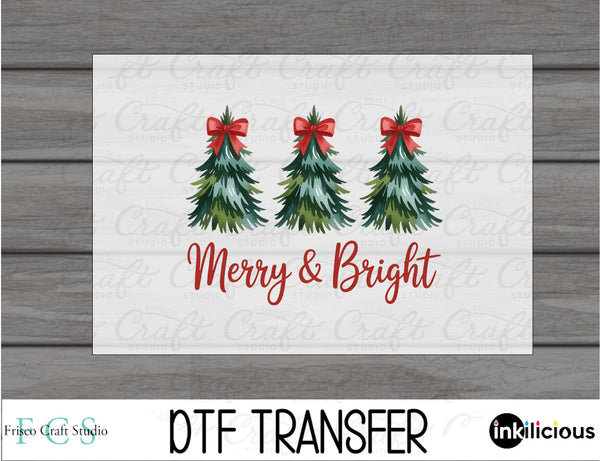 Coquette Christmas Trees DTF