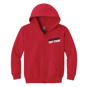 Curtsinger Red Full Zip Hooded Sweatshirt