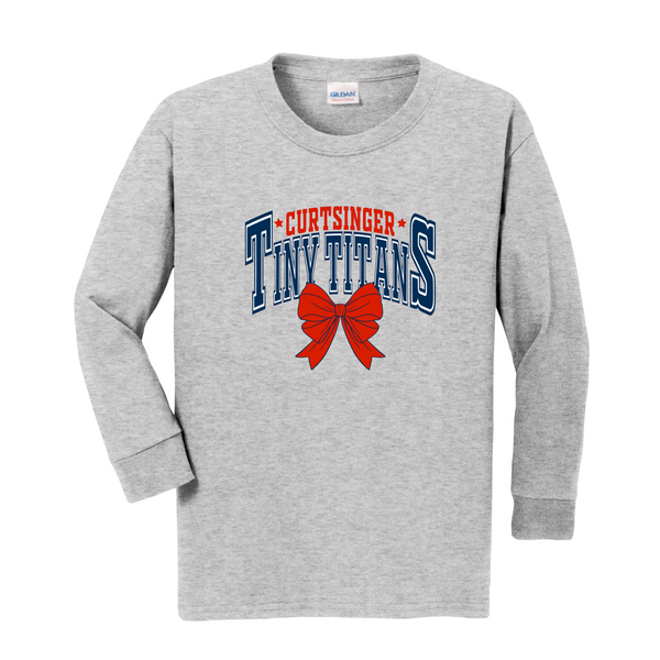 Curtsinger Tiny Titans Bow Long Sleeve T-Shirt