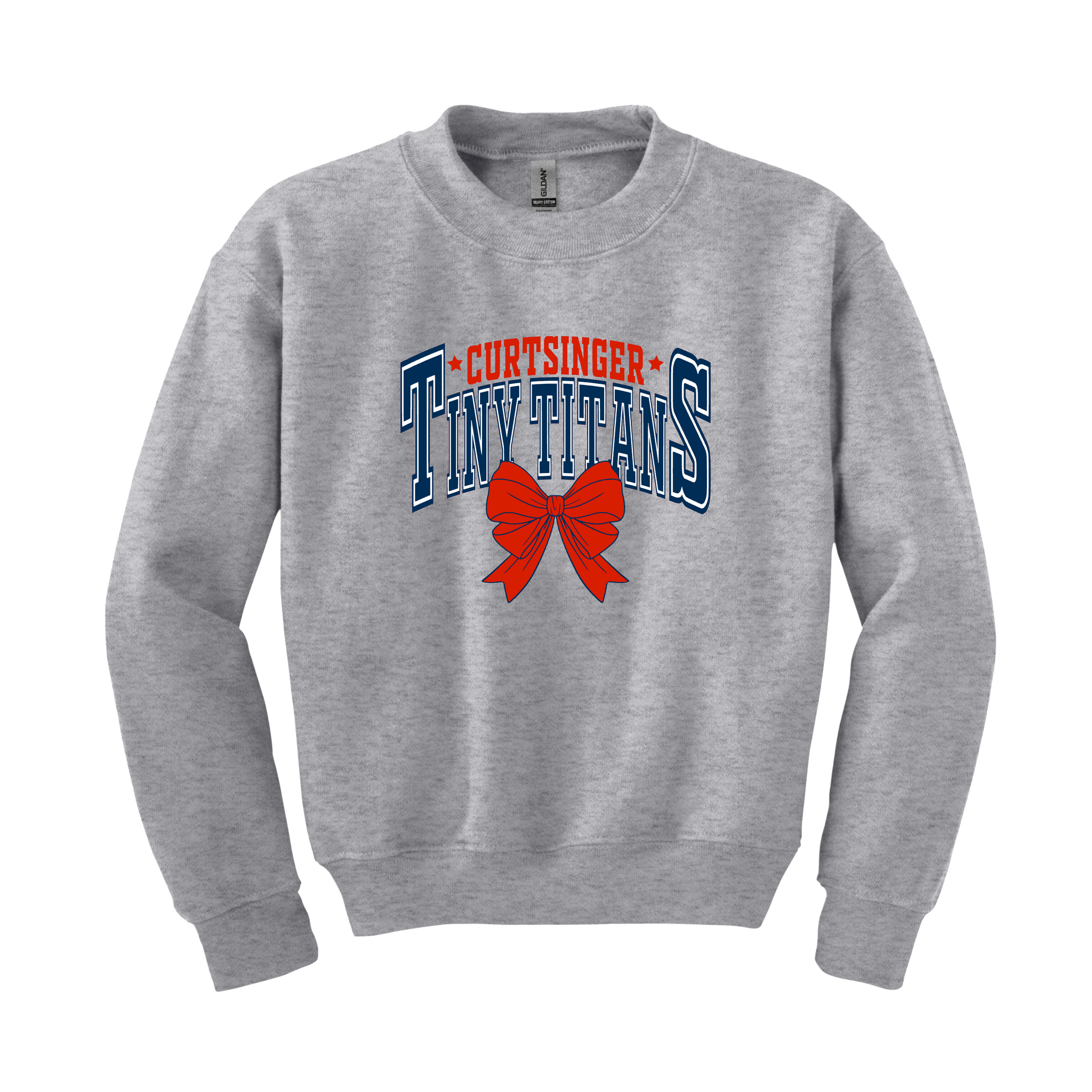 Curtsinger Tiny Titans Bow Sweatshirt