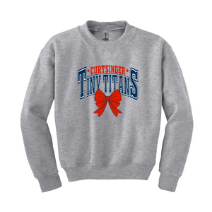 Curtsinger Tiny Titans Bow Sweatshirt