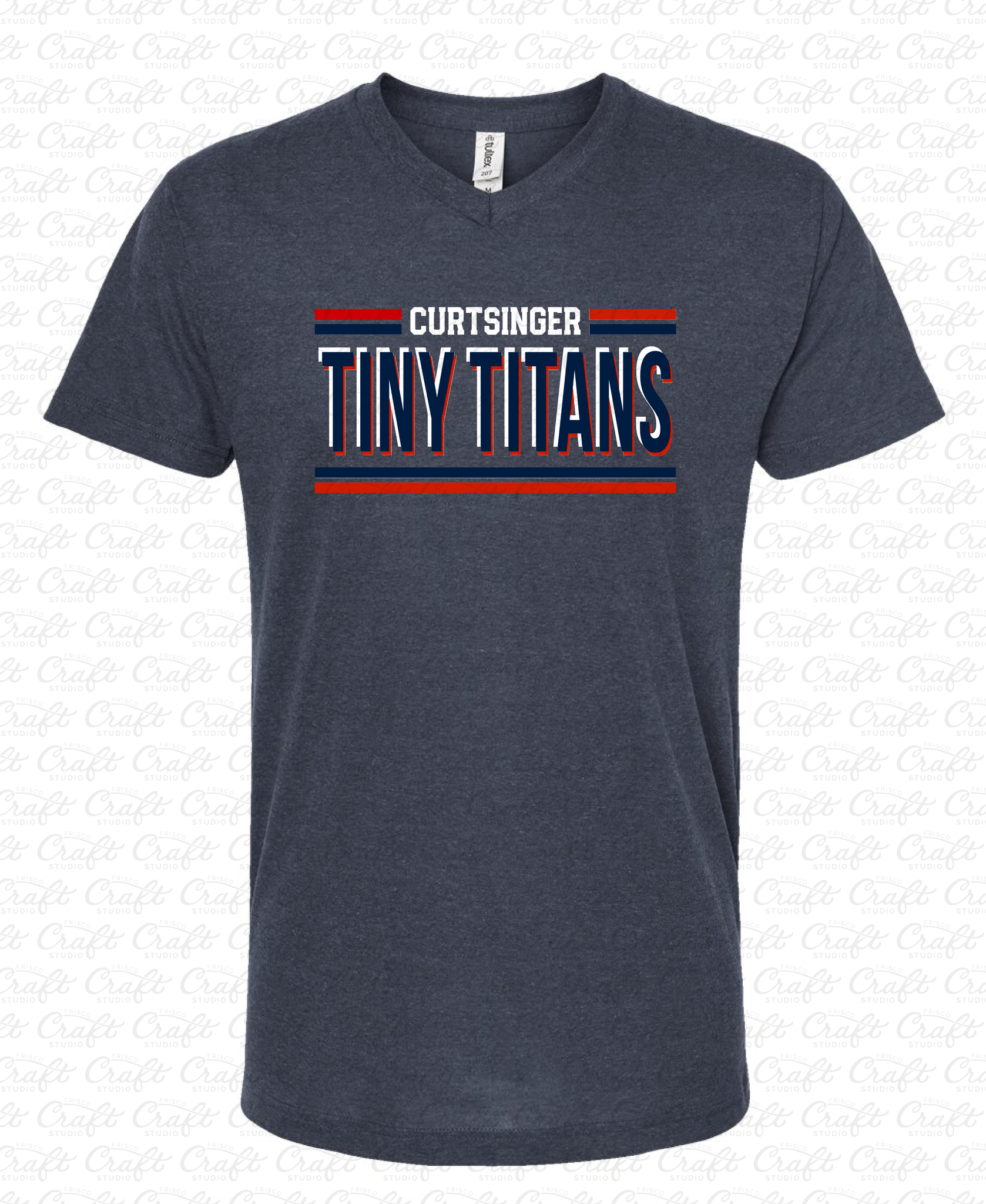 Curtsinger Tiny Titans Classic V-Neck T-Shirt