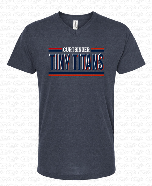 Curtsinger Tiny Titans Classic V-Neck T-Shirt