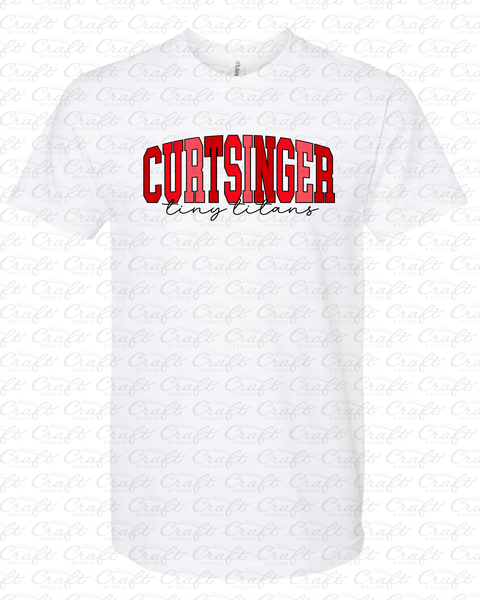 Curtsinger Teachers Vintage Crew Neck T-Shirt