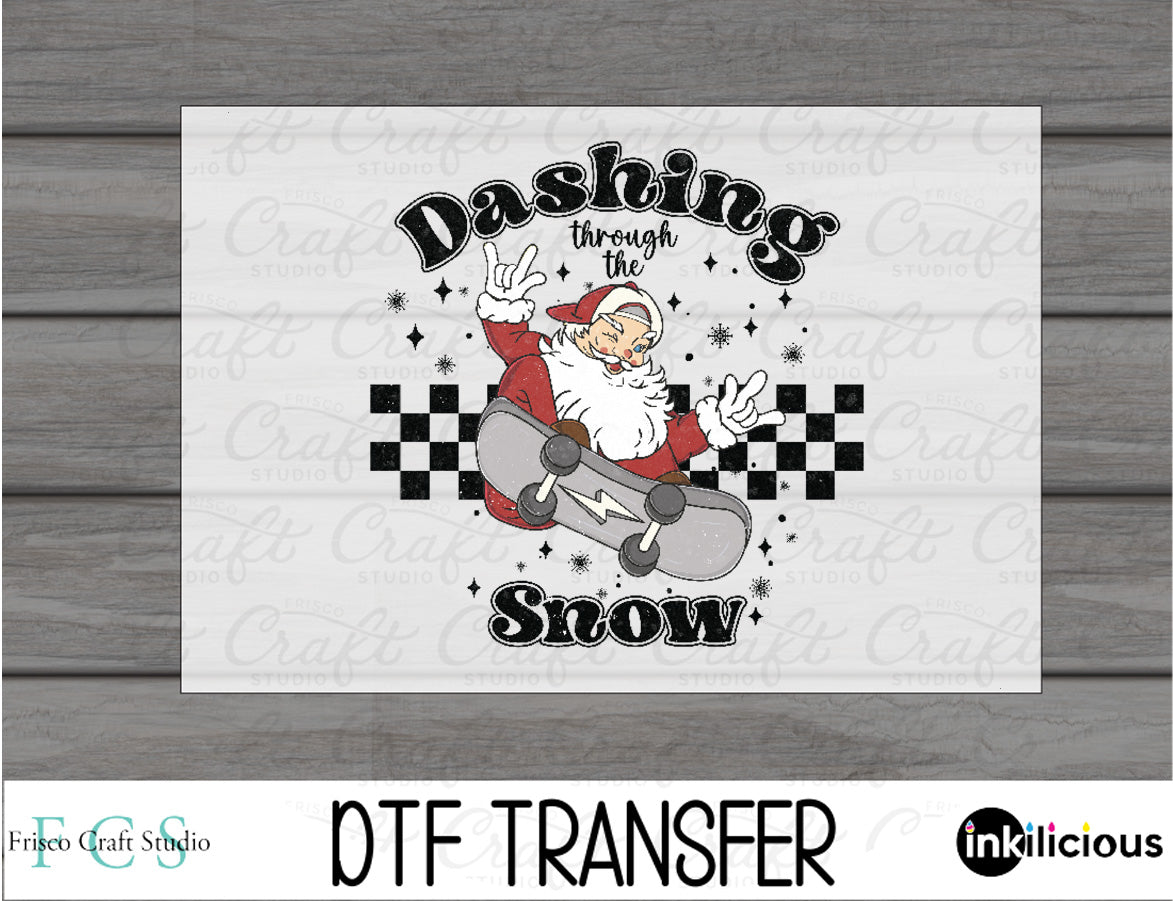Dashing Through The Snow DTF