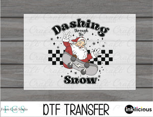 Dashing Through The Snow DTF