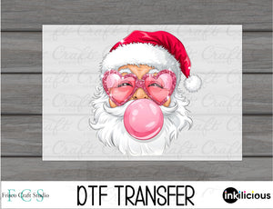 Bubblegum Santa DTF