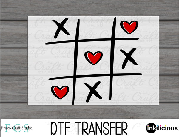 Valentines Tic Tac Toe DTF