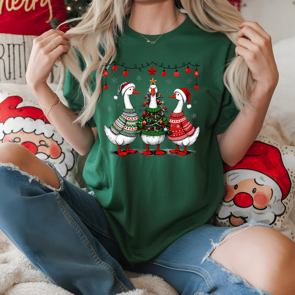 Christmas Geese DTF