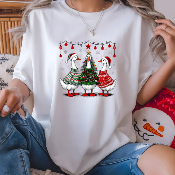 Christmas Geese DTF