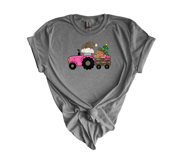 Christmas Girl Tractor DTF