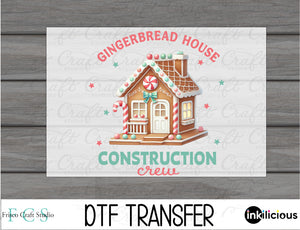 Gingerbread Construction Crew DTF