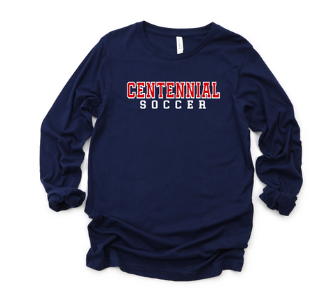 Centennial Soccer Cotton Long Sleeve T-Shirt