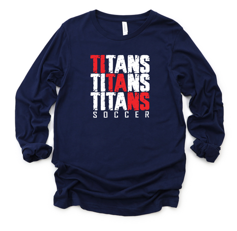 Titans Soccer Stacked Cotton Long Sleeve