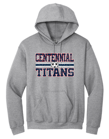 Centennial Titans Soccer Distressed Hoodie