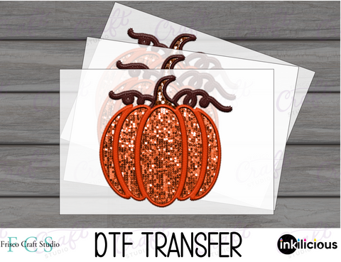 Faux Sparkly Pumpkin