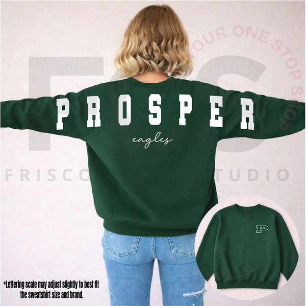 Prosper Eagles Marquee Letter Sweatshirt