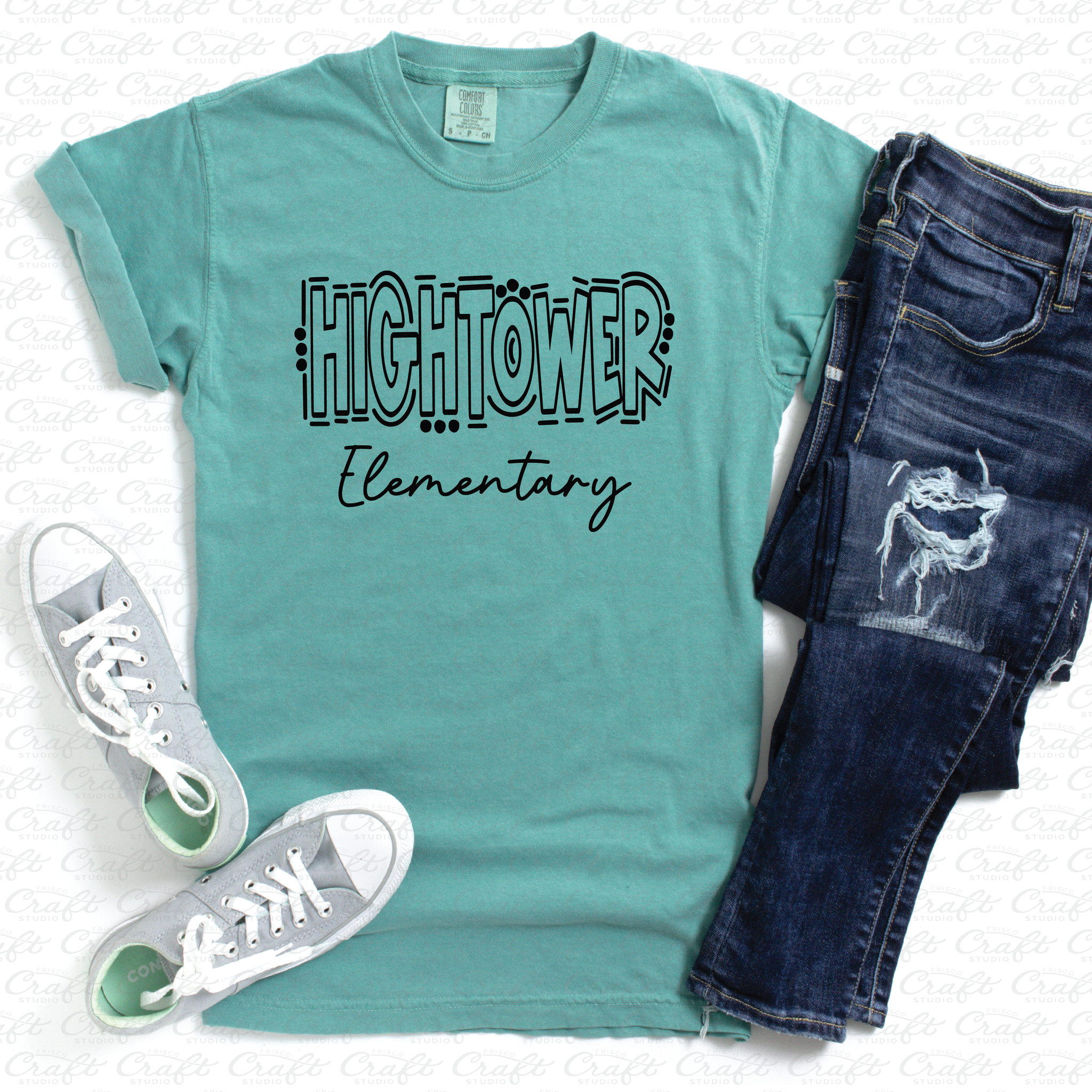 Hightower Doodle Cotton T-Shirt