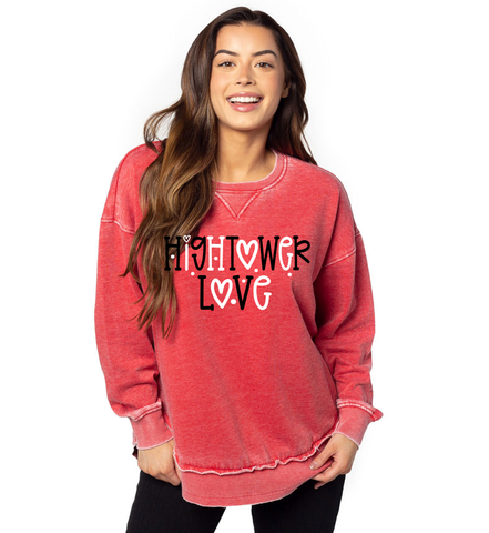 Hightower Love - Chicka-D Ladies Burnout Sweatshirt