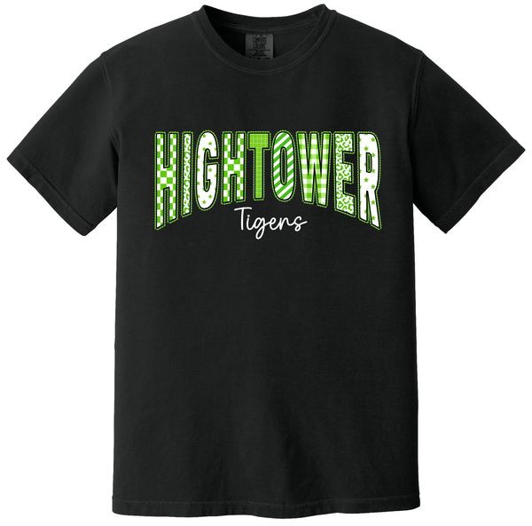 Hightower Tigers Patchwork Spirit Tee