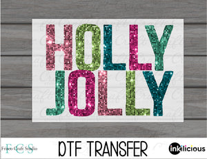 Holly Jolly Sequin DTF
