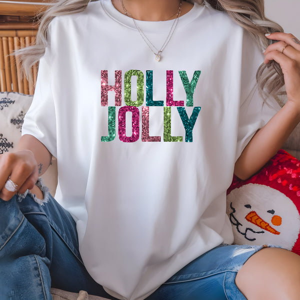 Holly Jolly Sequin DTF