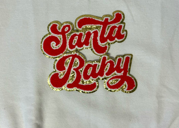 Santa Baby Red and Gold 6"