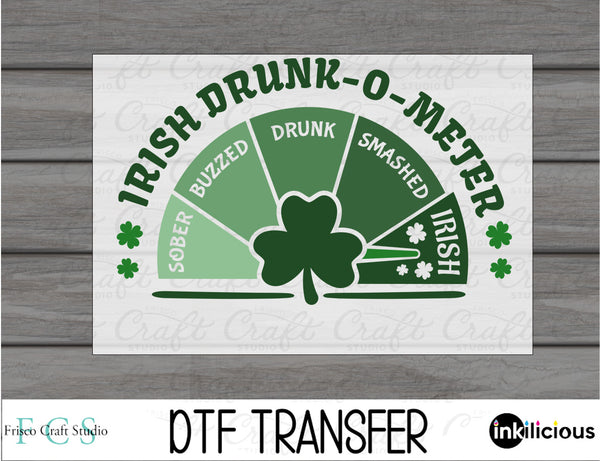 Irish Drunk o Meter DTF