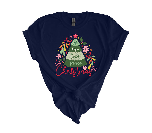 Joy Hope Love Peace Christmas DTF