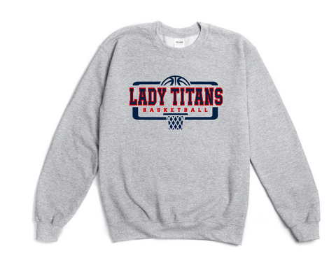 Lady Titans Basketball Grey Sweatshirt