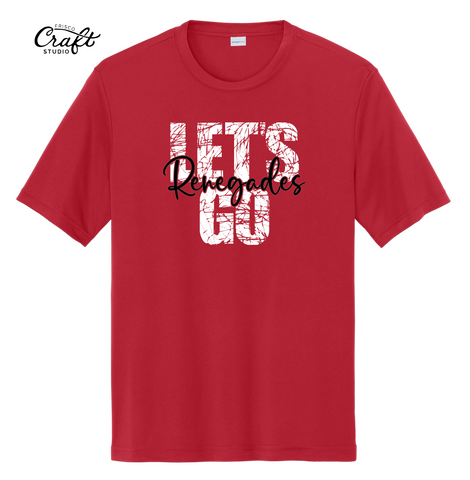 Let's Go Renegades Short Sleeve Dri-Fit - Red