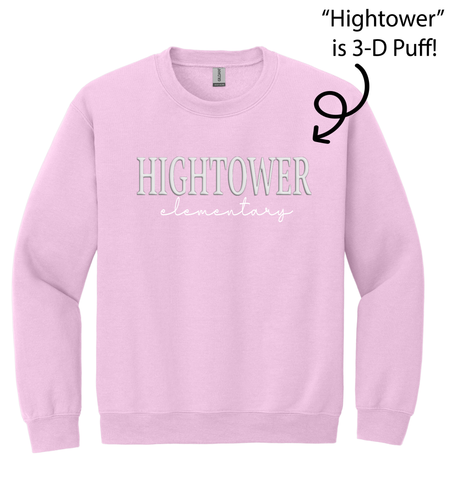 Hightower Elementary Puff Sweatshirts - 3 Color Options