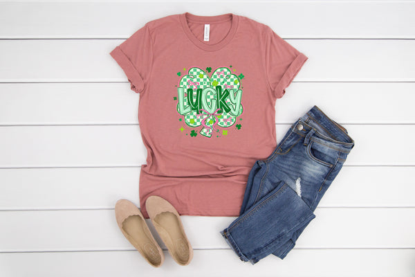 Lucky Checkered Bows DTF