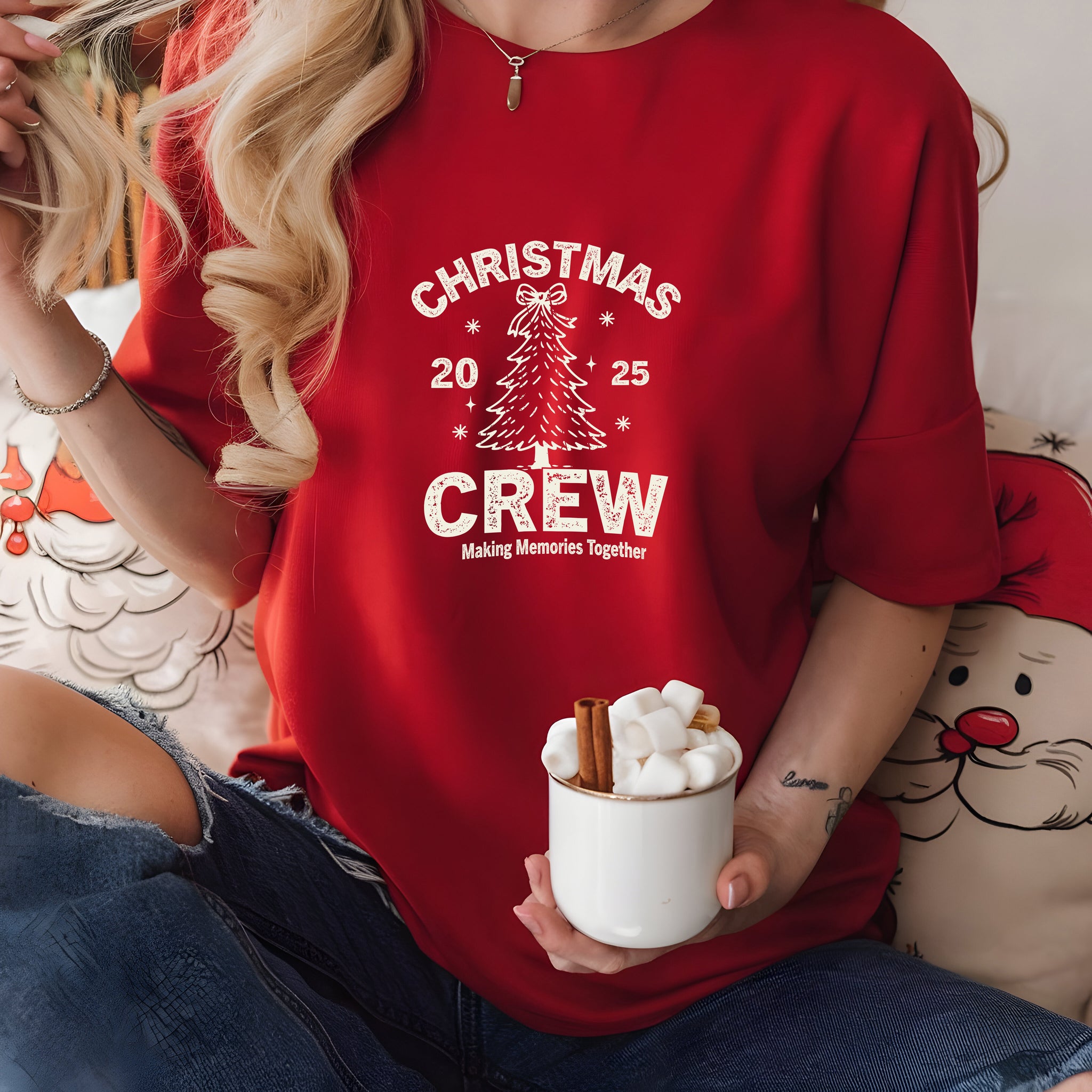 Christmas Crew 2025 Cream DTF