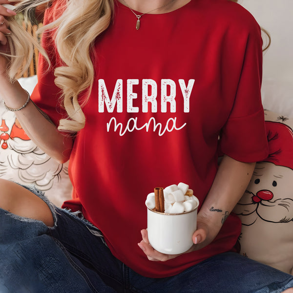 Merry Mama Distressed DTF