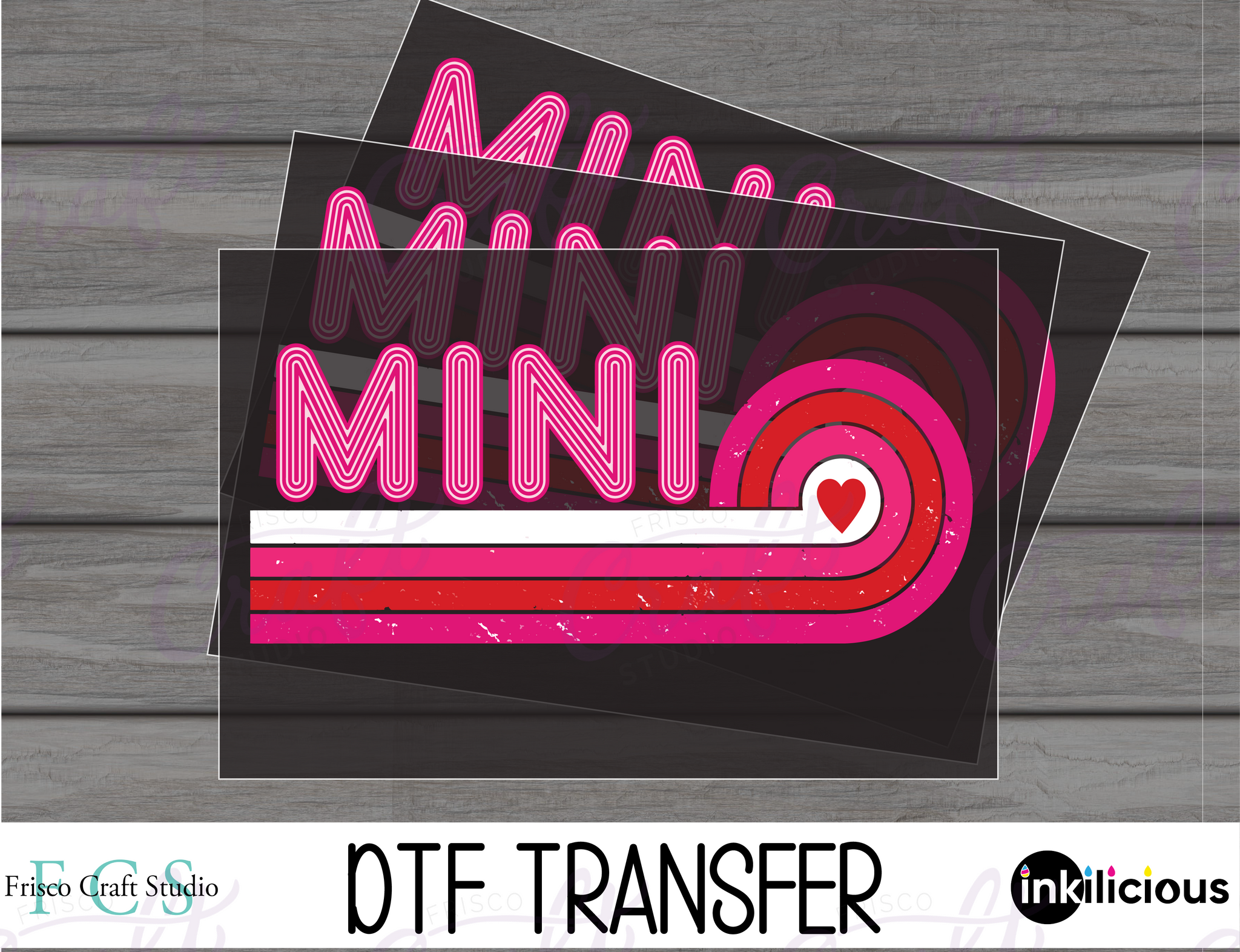 Mini Valentines-Direct to Film Transfers
