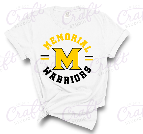 M Rounded Cheer Shirt-Comfort Color