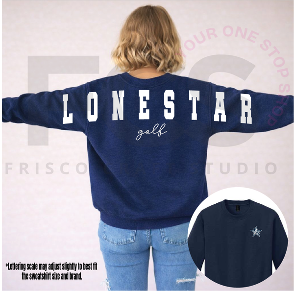 Lone Star Golf Marquee Letter Sweatshirt