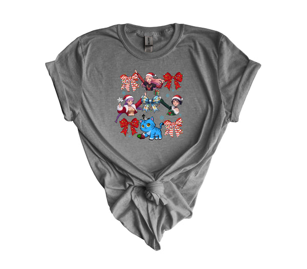 Coquette Bow Huntrix Christmas DTF