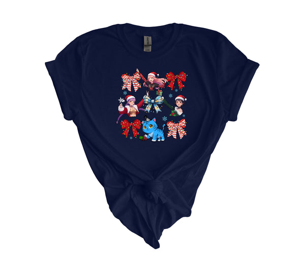 Coquette Bow Huntrix Christmas DTF